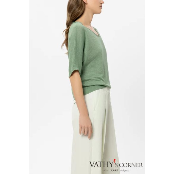 Luisa Cerano len pulóver V-nyakkal 138794/5345 343 