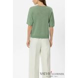 Luisa Cerano len pulóver V-nyakkal 138794/5345 343 