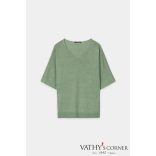 Luisa Cerano len pulóver V-nyakkal 138794/5345 343 