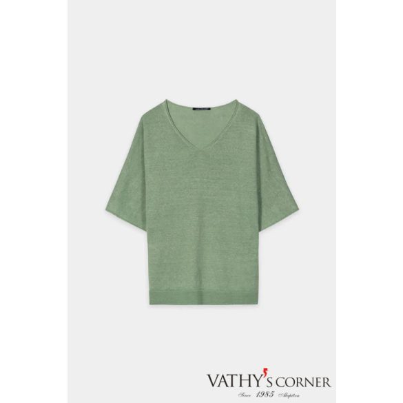 Luisa Cerano len pulóver V-nyakkal 138794/5345 343 