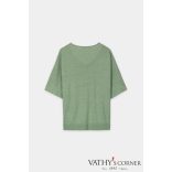 Luisa Cerano len pulóver V-nyakkal 138794/5345 343 