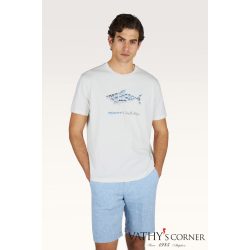   Paul&Shark Pamut póló Mikonos Real Estate mintával 26411039 108