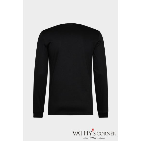 vanLaack hosszú ujjú fekete svájci pamut póló 180031/099 PARO