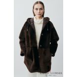 Werner Christ kifordítható báránybőr kabát kapucnival 52 2306 959 Kim