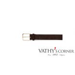 Santoni Férfi barna velúr öv 2MOT50 