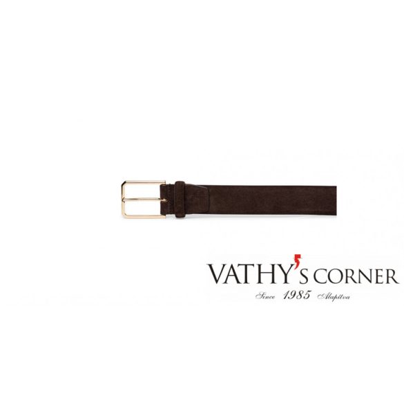 Santoni Férfi barna velúr öv 2MOT50 