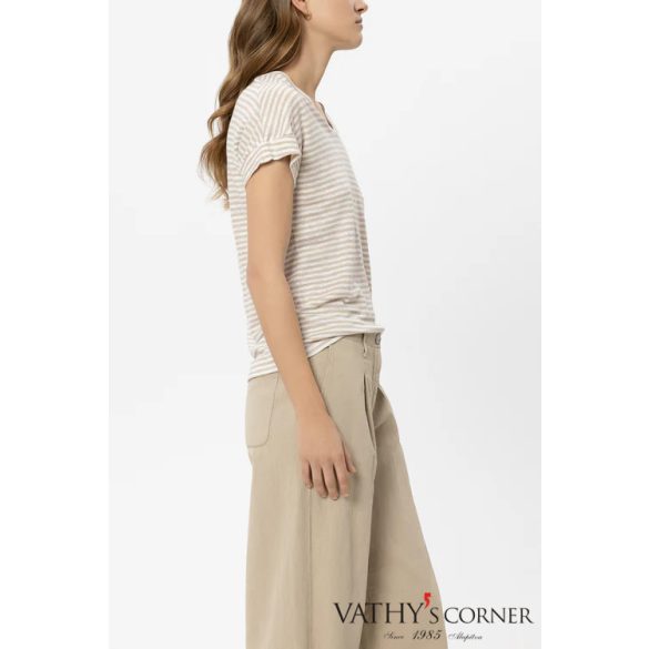 Luisa Cerano csíkos len póló 338369 7687 7271 