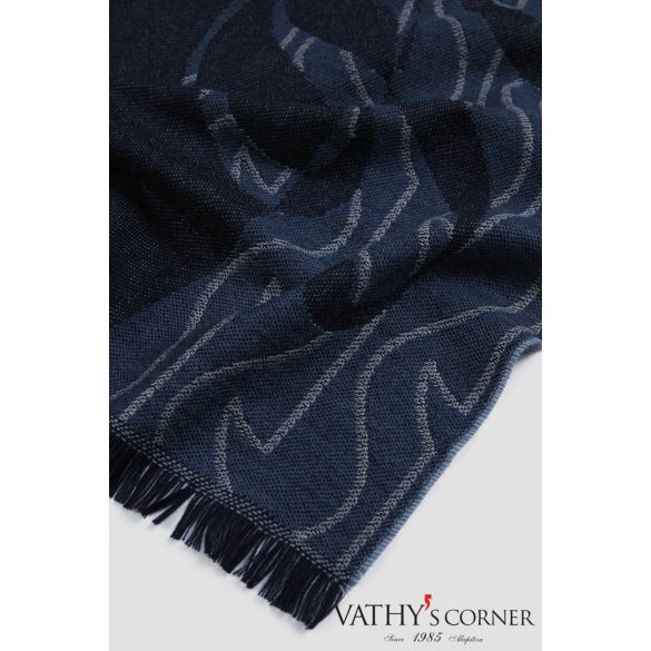 Paul&Shark gyapjúsál monogram mintával 15317006 G55 