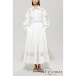 Luisa Cerano szoknya hímzéssel 518274 fehér