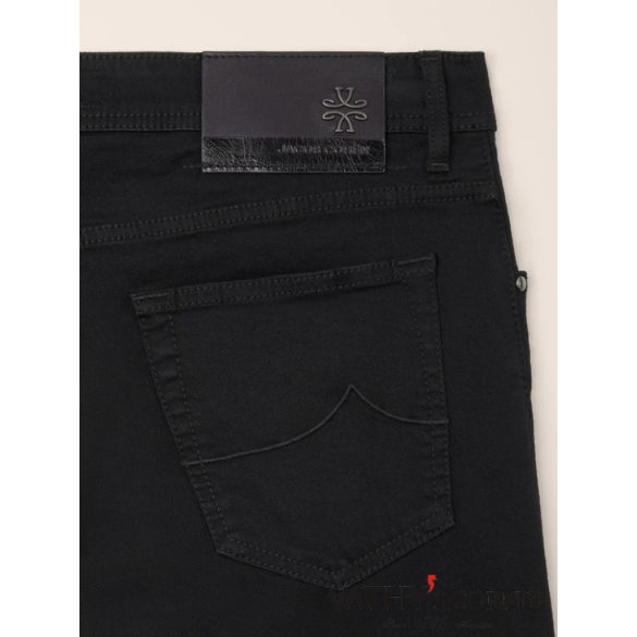 Jacob Cohen Nick Slim Super Slim farmer fekete, rugalmas, organikus pamutból Nick slim S3622 500D 