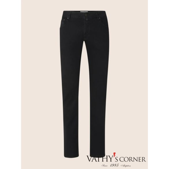 Jacob Cohen Nick Slim Super Slim farmer fekete, rugalmas, organikus pamutból Nick slim S3622 500D 