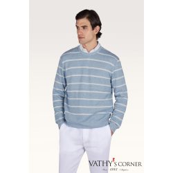   Paul&Shark kerek nyakú pulóver lenből és pamutból 26411549 297 