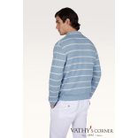 Paul&Shark kerek nyakú pulóver lenből és pamutból 26411549 297 