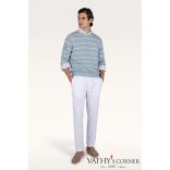 Paul&Shark kerek nyakú pulóver lenből és pamutból 26411549 297 