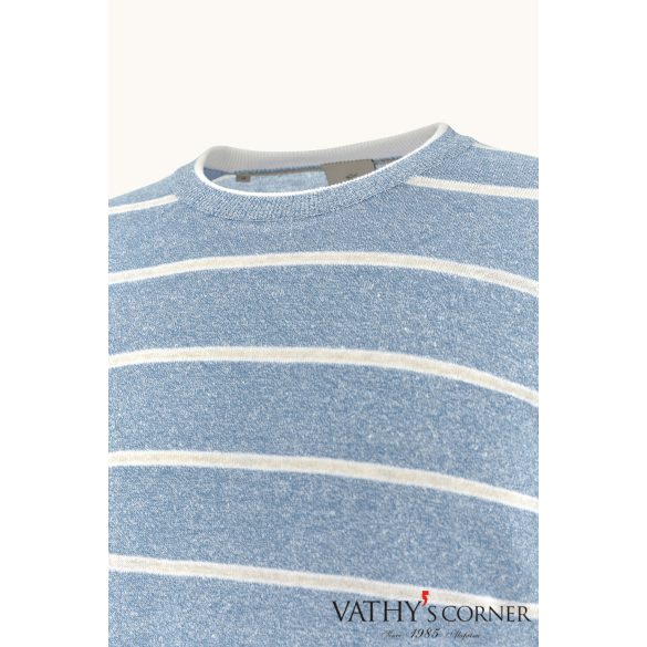 Paul&Shark kerek nyakú pulóver lenből és pamutból 26411549 297 