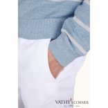 Paul&Shark kerek nyakú pulóver lenből és pamutból 26411549 297 