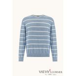 Paul&Shark kerek nyakú pulóver lenből és pamutból 26411549 297 