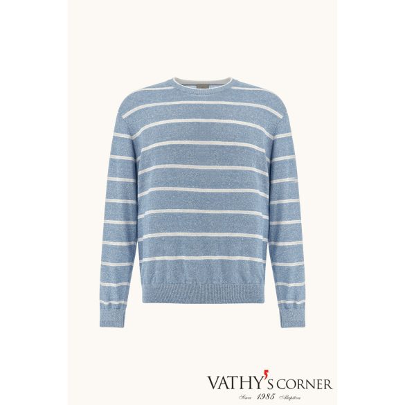 Paul&Shark kerek nyakú pulóver lenből és pamutból 26411549 297 