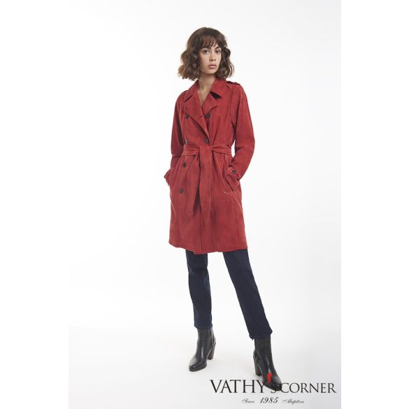 Werner Christ Amal velúr kétsoros női kabát