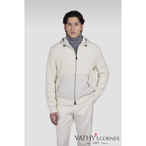 Paul&Shark gyapjú kardigán kapucnival 15311271 010 