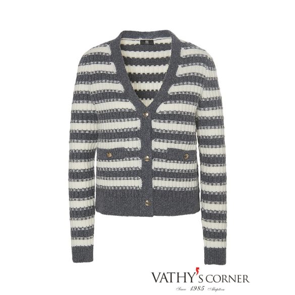 Riani csíkos kötött kardigán 487810-8173 985 