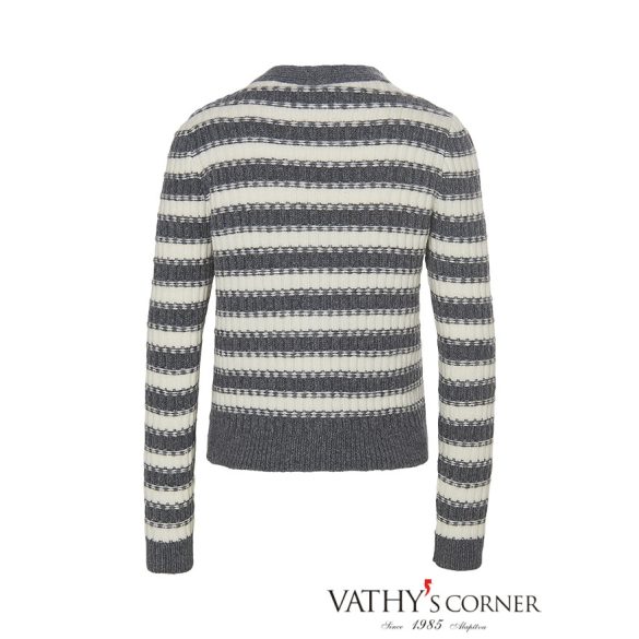 Riani csíkos kötött kardigán 487810-8173 985 