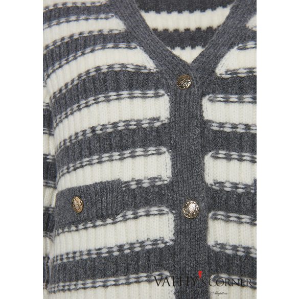 Riani csíkos kötött kardigán 487810-8173 985 