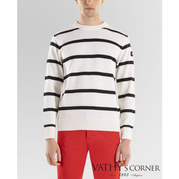 Paul&Shark Bretagne csíkos tiszta gyapjú pulóver COP1031  571 