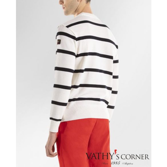 Paul&Shark Bretagne csíkos tiszta gyapjú pulóver COP1031  571 