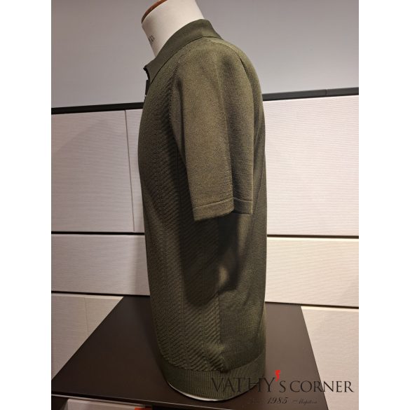 Bertolo selyem póló gallérral 902467 0089 