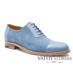   a.testoni oxford béleletlen velúrbőr M47141 TDH jeans kék