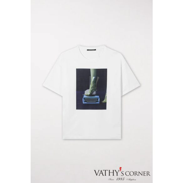 Luisa Cerano nyomott mintás póló 308182/7799 