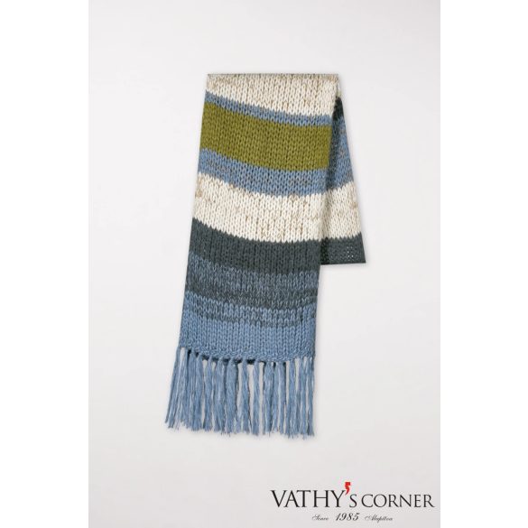 Luisa Cerano kötött csíkos sál 808818/5905 