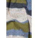 Luisa Cerano kötött csíkos sál 808818/5905 