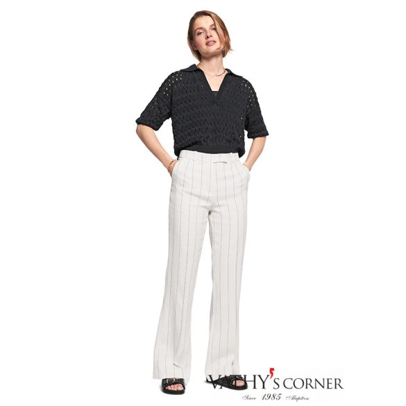 Riani bő szárú csíkos nadrág 1433862-3862 143 