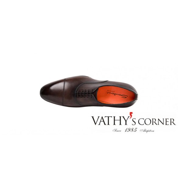 Santoni barna bőr Oxford cipő MCCR 12474 T53 