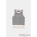 Luisa Cerano Csíkos kasmírkeverékű felső 138737/5871 col2947 