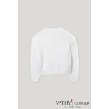 Luisa Cerano szőrme hatású pulóver brossal 128729/5351 0107 