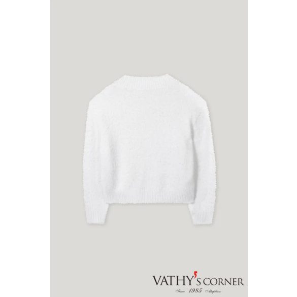 Luisa Cerano szőrme hatású pulóver brossal 128729/5351 0107 