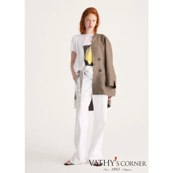 Biancalancia pamut-viszkóz póló mintával E26-465J 18 