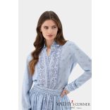 Van Laack selyem blúz mintával 230102 720 Celissa