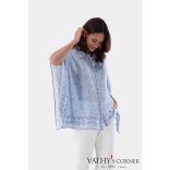 Van Laack selyem tunika mintával 230102 720 Tuja