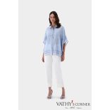 Van Laack selyem tunika mintával 230102 720 Tuja