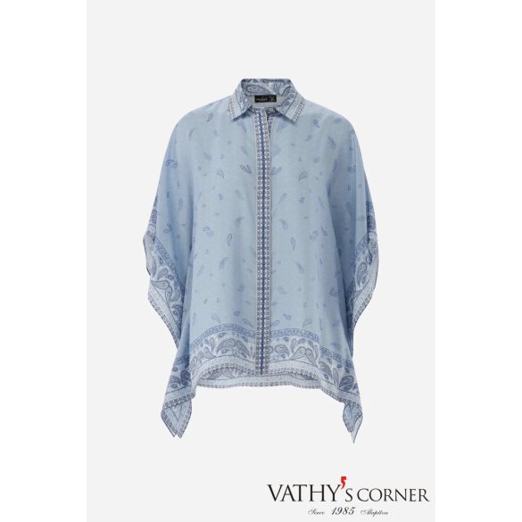 Van Laack selyem tunika mintával 230102 720 Tuja