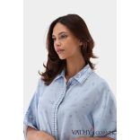 Van Laack selyem tunika mintával 230102 720 Tuja