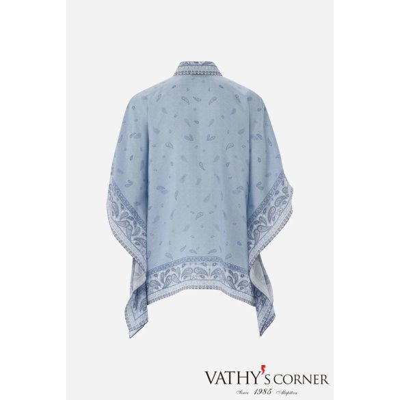 Van Laack selyem tunika mintával 230102 720 Tuja