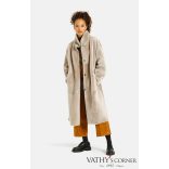 Werner Christ kifordítható hosszú báránybőr kabát 72 2359 424 Madita 