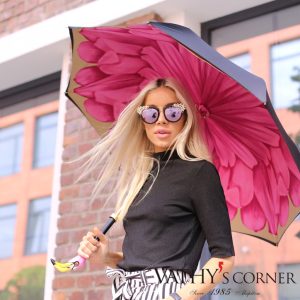 Pasotti női duplafalú esernyő flamingo fogantyúval 189 21065/30 K9 