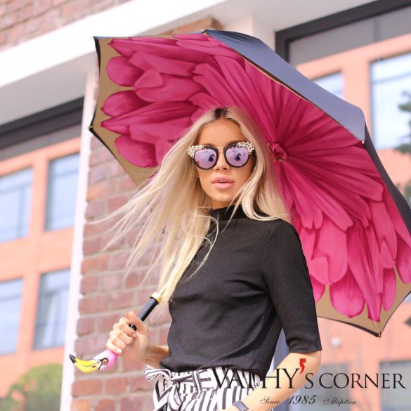 Pasotti női duplafalú esernyő flamingo fogantyúval 189 21065/30 K9 