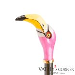 Pasotti női duplafalú esernyő flamingo fogantyúval 189 21065/30 K9 